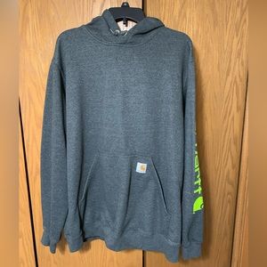 Carhartt Men’s Grey Work Hooded Sweatshirt